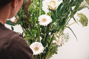 veldboeket met witte kleuren