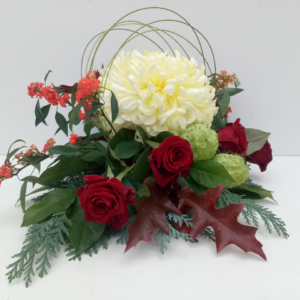Chrysantenbol met spriet