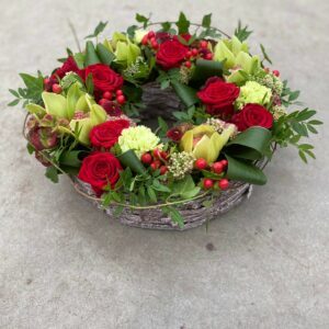 Ringmand met symbidium