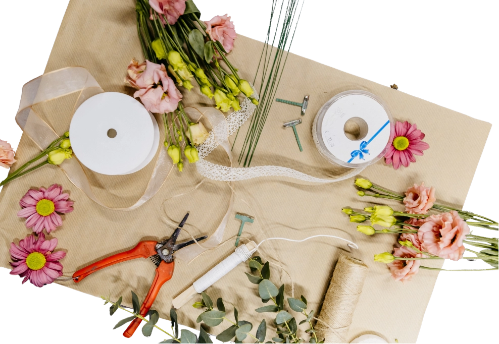 Workshop volgen bij De Bloemenloods, bloemschikken