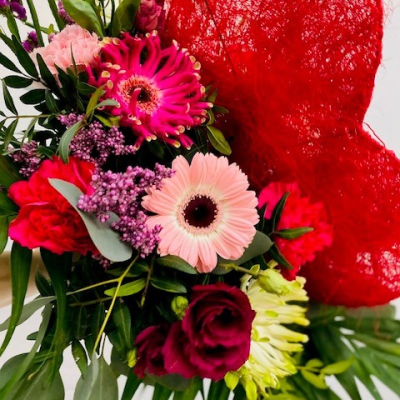 Gebonden boeket Valentijn 2022 close-up