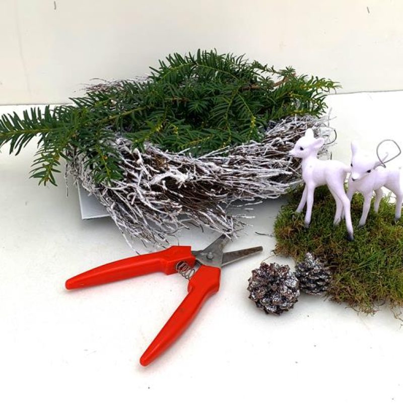 DIY adventskrans detail